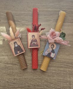 πασχαλινή λαμπάδα με τον Άγιο Παΐσιο 