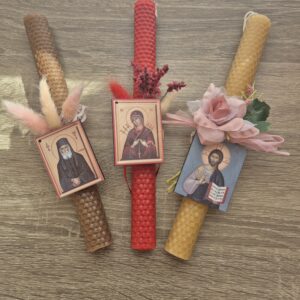 πασχαλινή λαμπάδα με τον Άγιο Παΐσιο